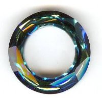 1 20mm Bermuda Blue Swarovski Faceted Ring